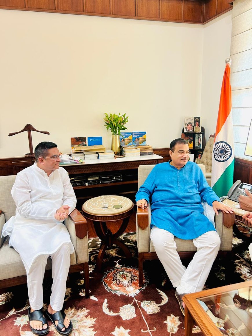 विधायक रिकेश ने केंद्रीय मंत्री नितिन गडकरी से की मुलाकात
