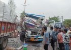 NH-53 पर भीषण हादसा, दो ट्रकों की टक्कर में ड्राइवर की मौत