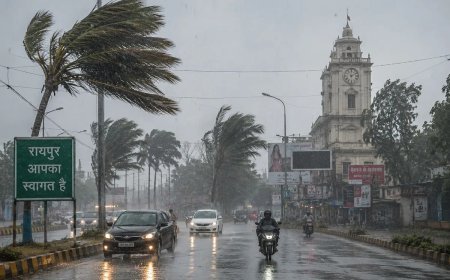 रायपुर समेत कई जिलों में तेज आंधी-बारिश, 4 डिग्री गिरा पारा, उमस भरी गर्मी से राहत