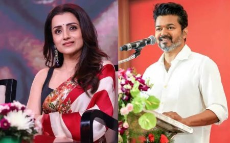 शपथ ग्रहण में थलापति विजय के परिवार से मिलीं तृषा कृष्णन, हाथ हिलाते हुए फैंस का किया अभिवादन