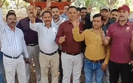 नायब तहसीलदार से मारपीट पर प्रदेशभर में राजस्व अफसरों की हड़ताल