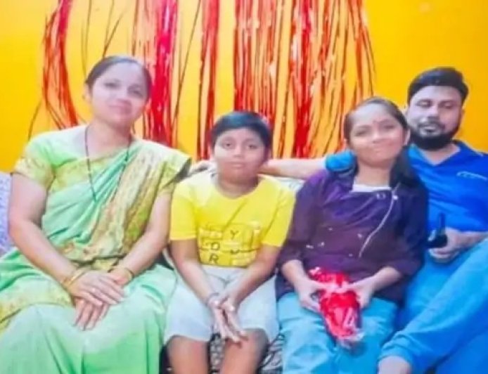 पति-पत्नी और दो मासूम बच्चों की संदिग्ध मौत, सुसाइड नोट में वैवाहिक विवाद और अफेयर का जिक्र