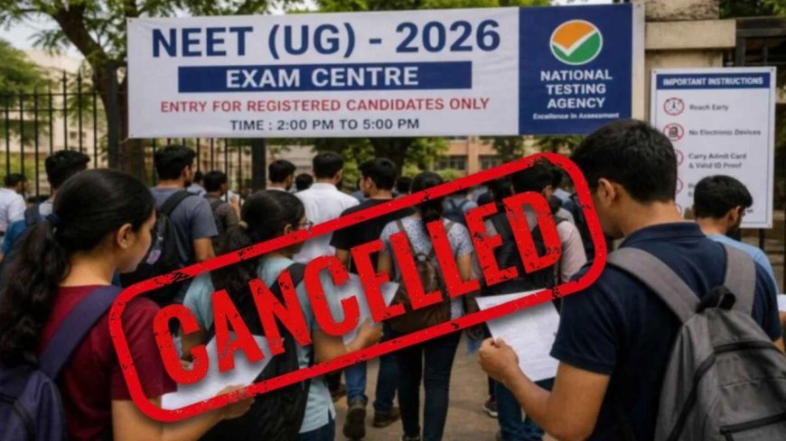 पेपर लीक विवाद के बीच NEET UG 2026 परीक्षा रद्द, CBI करेगी पूरे मामले की जांच