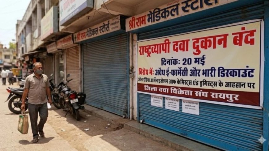 20 मई को देशभर में केमिस्ट्स की हड़ताल, ई-फार्मेसी नीति के खिलाफ बड़ा आंदोलन