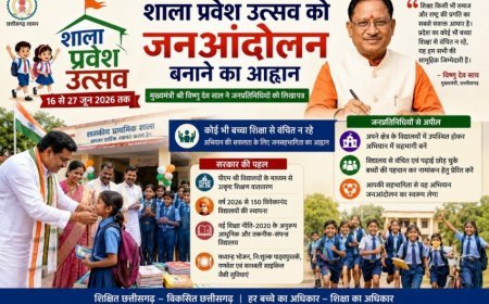 छत्तीसगढ़ में शाला प्रवेशोत्सव को जन आंदोलन बनाने का आह्वान, CM ने जनप्रतिधियों को लिखा पत्र, 27 जून तक चलेगा अभियान