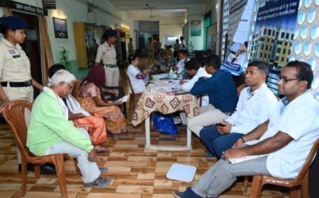 प्रथम वाहिनी छसबल भिलाई में मेगा हेल्थ कैंप, 500 जवानों और परिजनों का हुआ निःशुल्क स्वास्थ्य परीक्षण