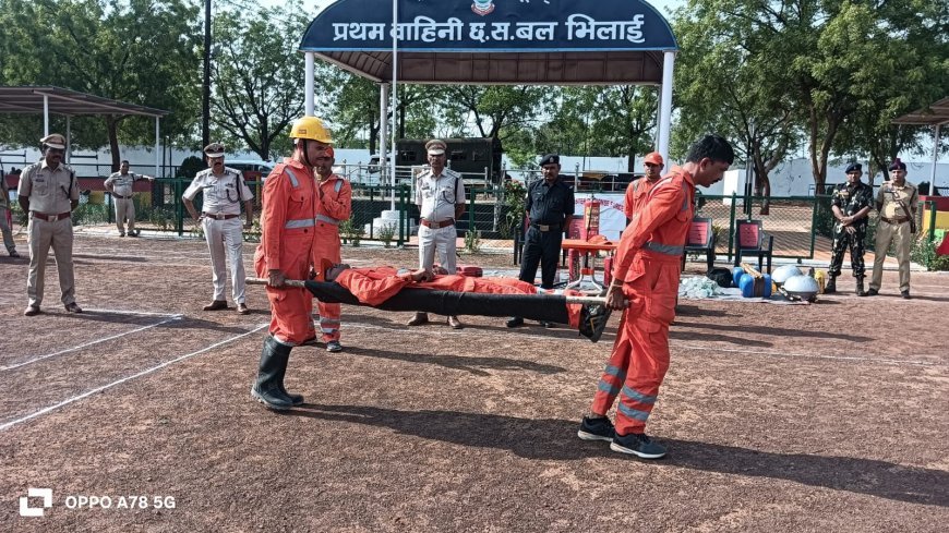आपदा से निपटने का अभ्यास: दुर्ग में एसडीआरएफ ने किया बाढ़, फायर और सिविल डिफेंस मॉक ड्रिल का प्रदर्शन