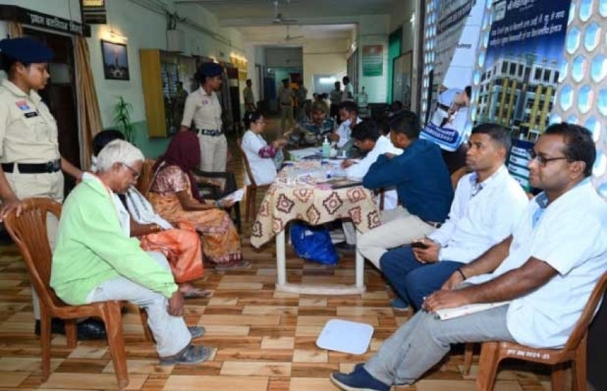 प्रथम वाहिनी छसबल भिलाई में मेगा हेल्थ कैंप, 500 जवानों और परिजनों का हुआ निःशुल्क स्वास्थ्य परीक्षण