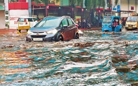 रायपुर में देर रात से झमाझम बारिश, कई इलाके हुए जलमग्न, गाड़िया डूबी निगम के दावे बेकार