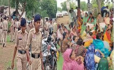 नकटी गांव एक बार फिर छावनी में तब्दील, सैकड़ों की संख्या में जुटे लोग, निकलेगी न्याय पदयात्रा