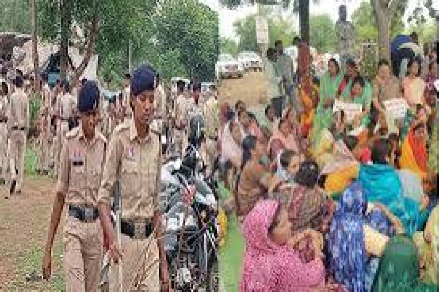 नकटी गांव एक बार फिर छावनी में तब्दील, सैकड़ों की संख्या में जुटे लोग, निकलेगी न्याय पदयात्रा