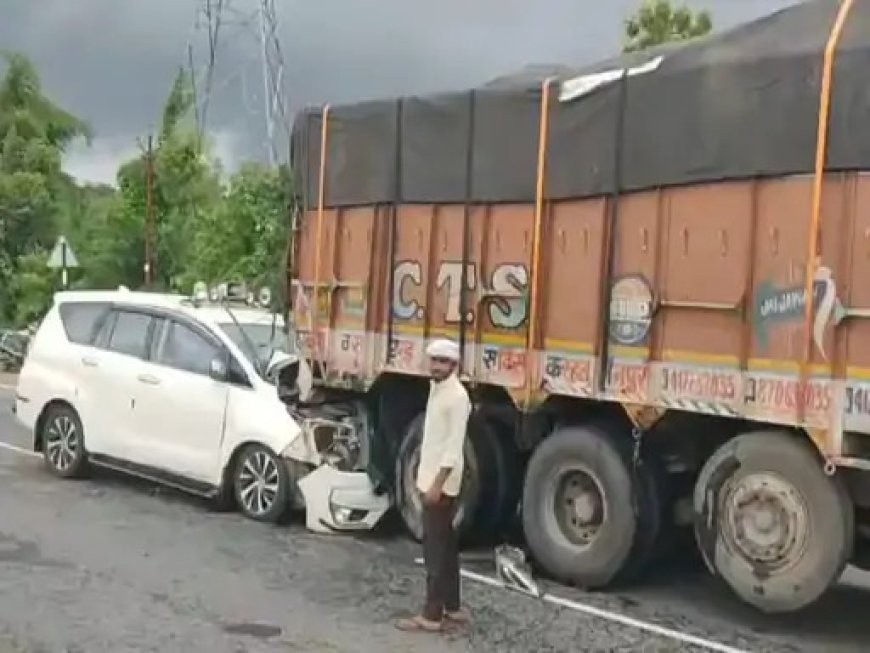 उत्तर प्रदेश में सड़क हादसे का शिकार हुए भाजपा प्रदेश अध्यक्ष किरण सिंह देव, ट्रक से टकराई कार