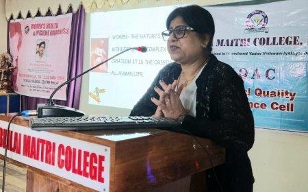 *महिला स्वास्थ्य एवं स्वच्छता के प्रति जागरूक हुईं छात्राएं*