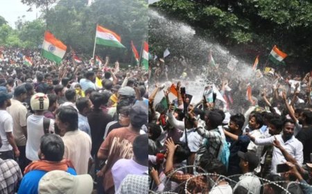 झारखंड में छात्र आंदोलन और उग्र, विधानसभा घेराव के दौरान सड़क पर डटे ABVP कार्यकर्ता