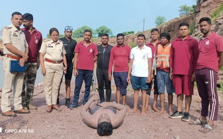 पत्थर खदान के गहरे पानी में डूबे 22 वर्षीय युवक का शव बरामद, SDRF ने चलाया रेस्क्यू ऑपरेशन
