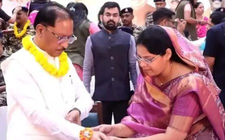 शहीद की पत्नी ने CM साय को बांधी राखी, 800 जवानों की कलाई भी सजी; बोले- आज मिली सगी बहन से बढ़कर बहन