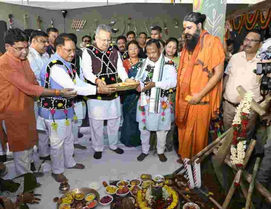 मुख्यमंत्री निवास में हरेली का लोक रंग, कृषि परंपरा और संस्कृति का भव्य उत्सव