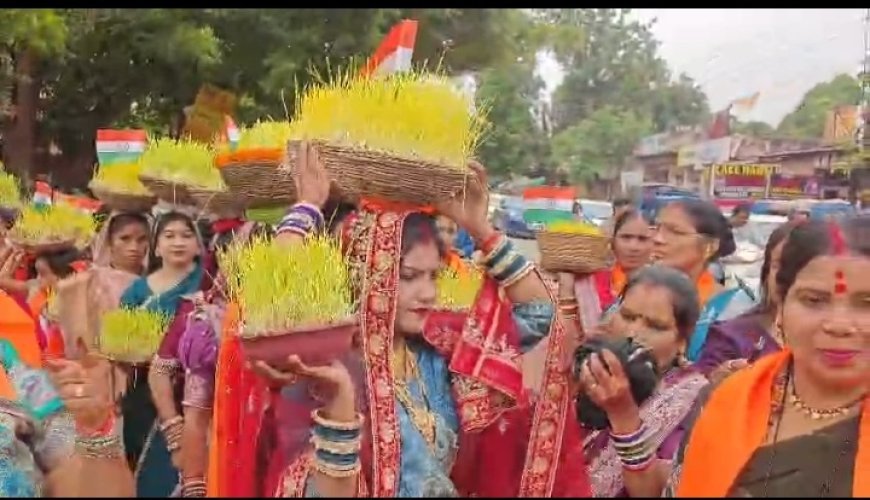 भोजली की हरियाली में दिखी लोधी समाज की एकजुटता, भिलाई में निकली भव्य रैली