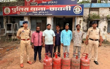 एक वाहन से गायब हुए 36 भरे सिलेंडर, पुलिस ने 8 आरोपियों को दबोचा