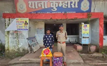 अटल आवास के किराए के घर में गांजे का ठिकाना, 6.35 किलो माल के साथ युवक गिरफ्तार