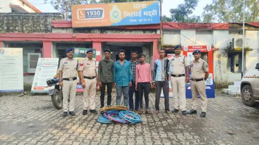 प्लांट की सुरक्षा में सेंध की कोशिश, 5 पकड़े