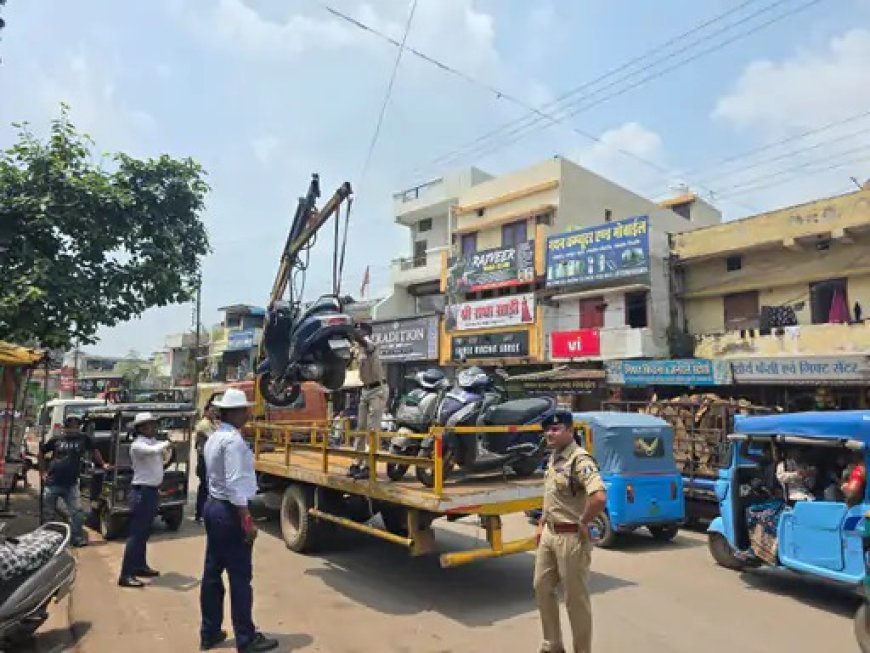 शहर की सड़कों पर मनमानी पार्किंग और नो-एंट्री पर सख्ती