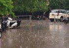 धूप के बीच अचानक बरसे बादल, दुर्ग में ओलावृष्टि के साथ तेज बारिश