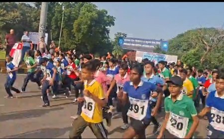 गांधी जयंती पर डीएवी स्कूल के 300 विद्यार्थियों ने लगाई 5 किलोमीटर की दौड़