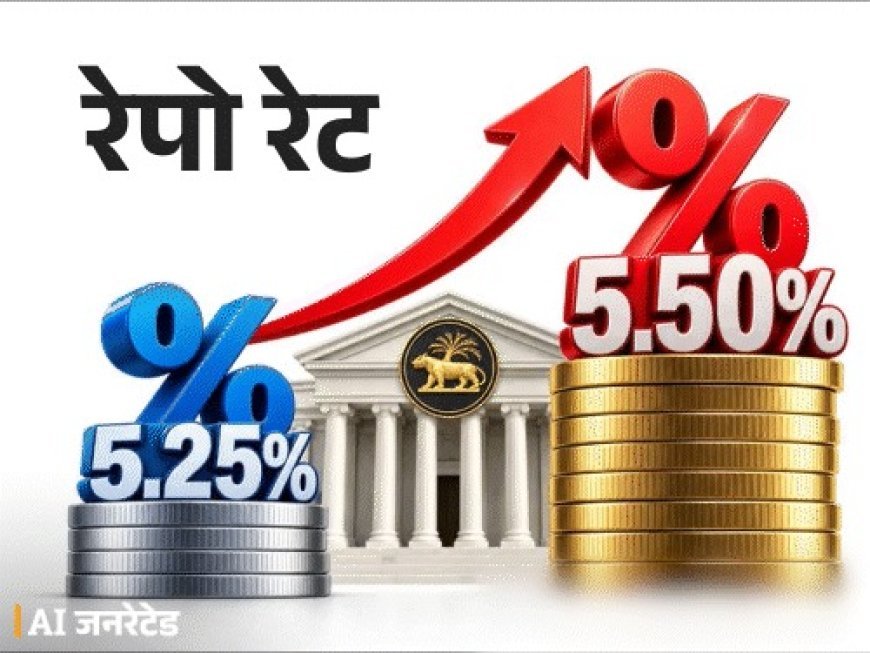 महंगाई रोकने के लिए RBI का बड़ा फैसला, रेपो रेट 5.50% हुई